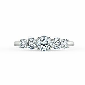 Nhẫn cầu hôn kim cương Fivestone dạng trellis NCH3302 2