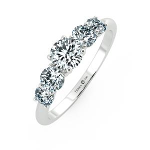 Nhẫn cầu hôn kim cương Fivestone dạng trellis NCH3302 3