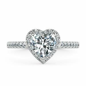 Halo Engagement Ring with Eternity Band NCH8402 2