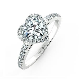 Halo Engagement Ring with Eternity Band NCH8402 3