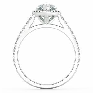 Halo Engagement Ring with Eternity Band NCH8402 5