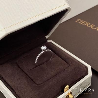 Nhẫn đính hôn trong hộp tại Tierra