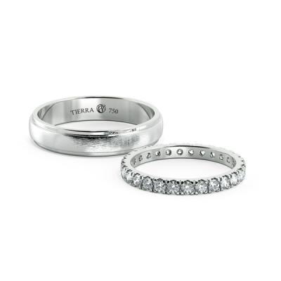 Cặp nhẫn cưới kim cương Eternity NCC0006