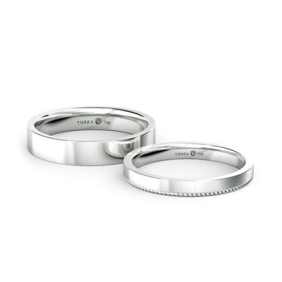 Cặp nhẫn cưới NCC1012 mang phong cách đơn giản, lịch lãm