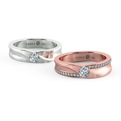 Nữ đeo nhẫn cưới tay trái được không - Nhẫn cưới kim cương thanh lịch, thu hút