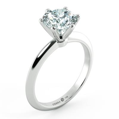 Nhẫn kim cương Tiffany 6 chấu