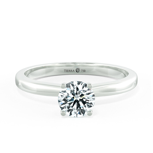 Simple Four Prongs Trellis Engagement Ring NCH1401