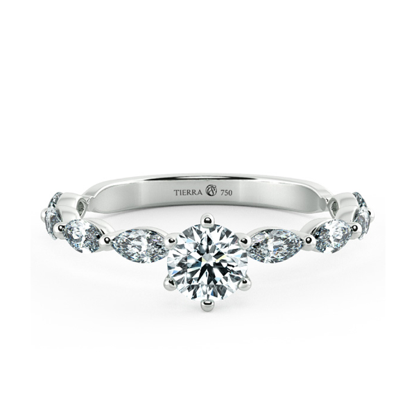 Solitaire Engagement Ring with Eternity Band NCH1805