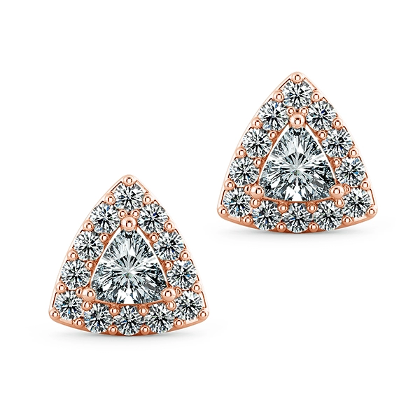 Halo Triangle Earrings BTA2106 1
