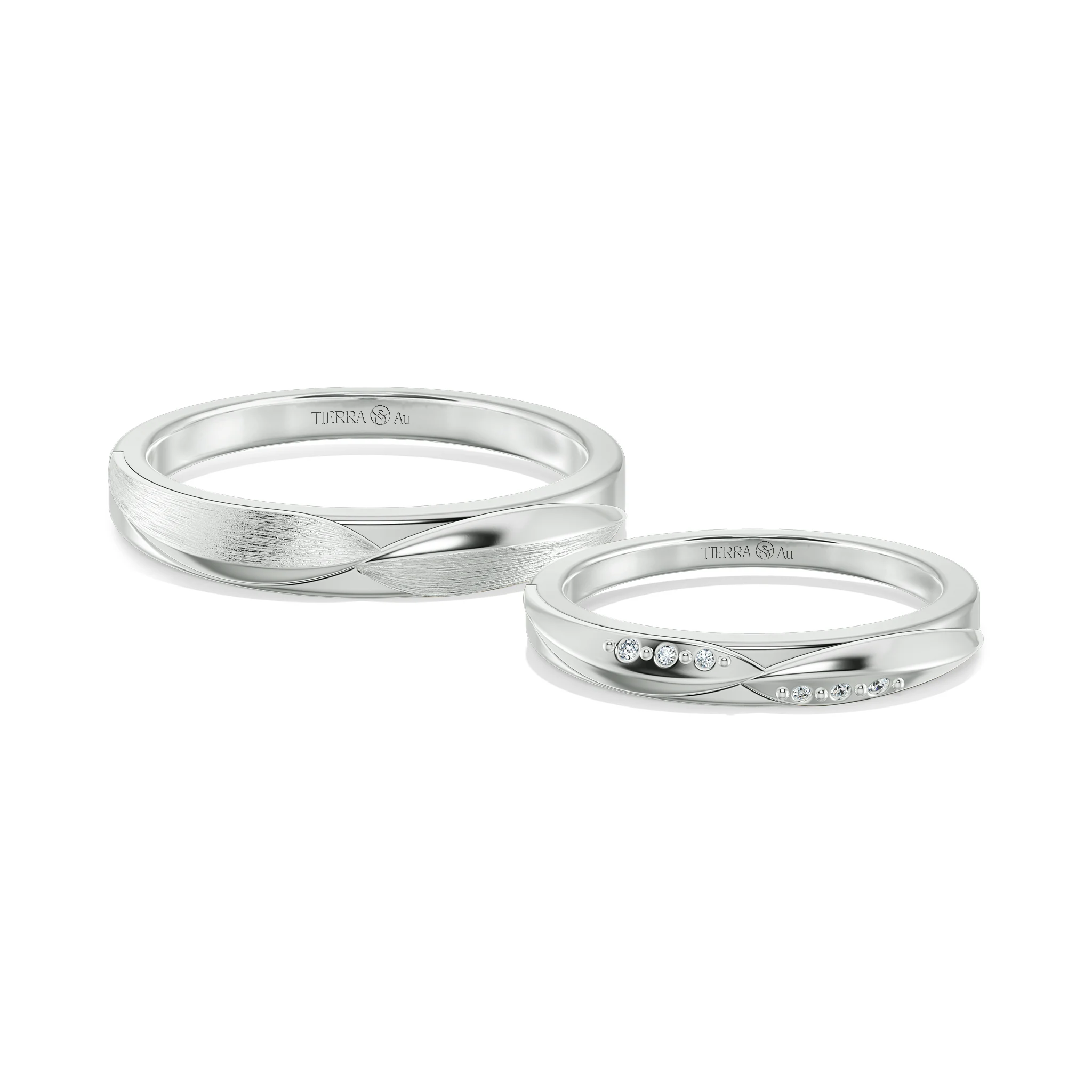 Cặp nhẫn cưới truyền thống NCC1043 1