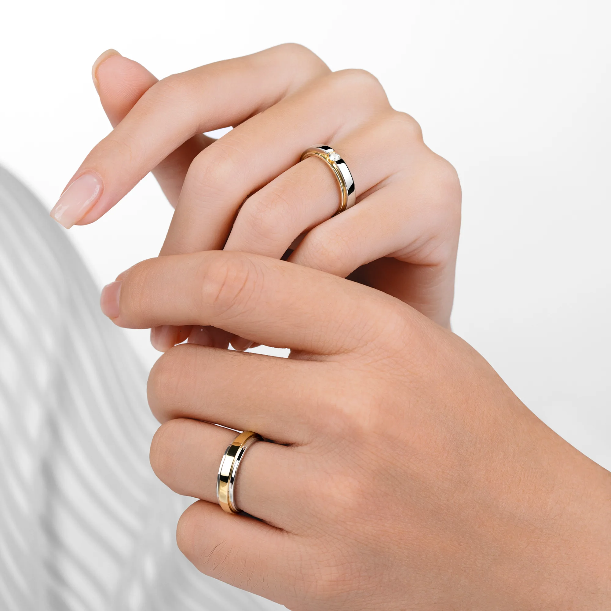 Cặp nhẫn cưới hiện đại NCC2014 6