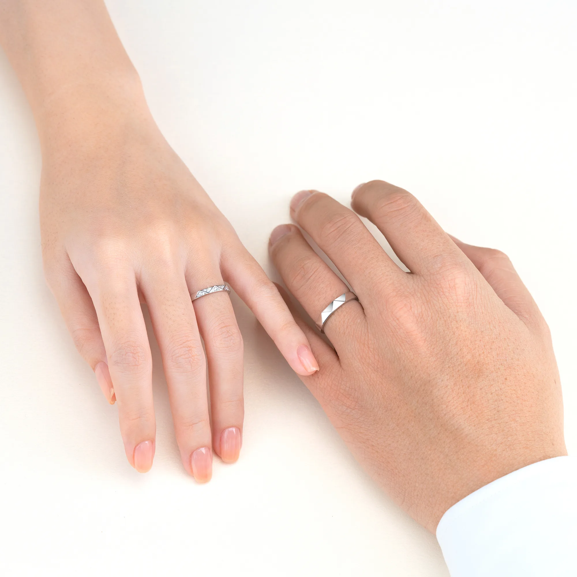 Cặp nhẫn cưới hiện đại NCC2041 6