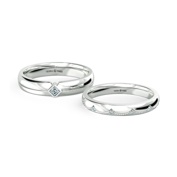 Cặp nhẫn cưới hiện đại NCC2062 1