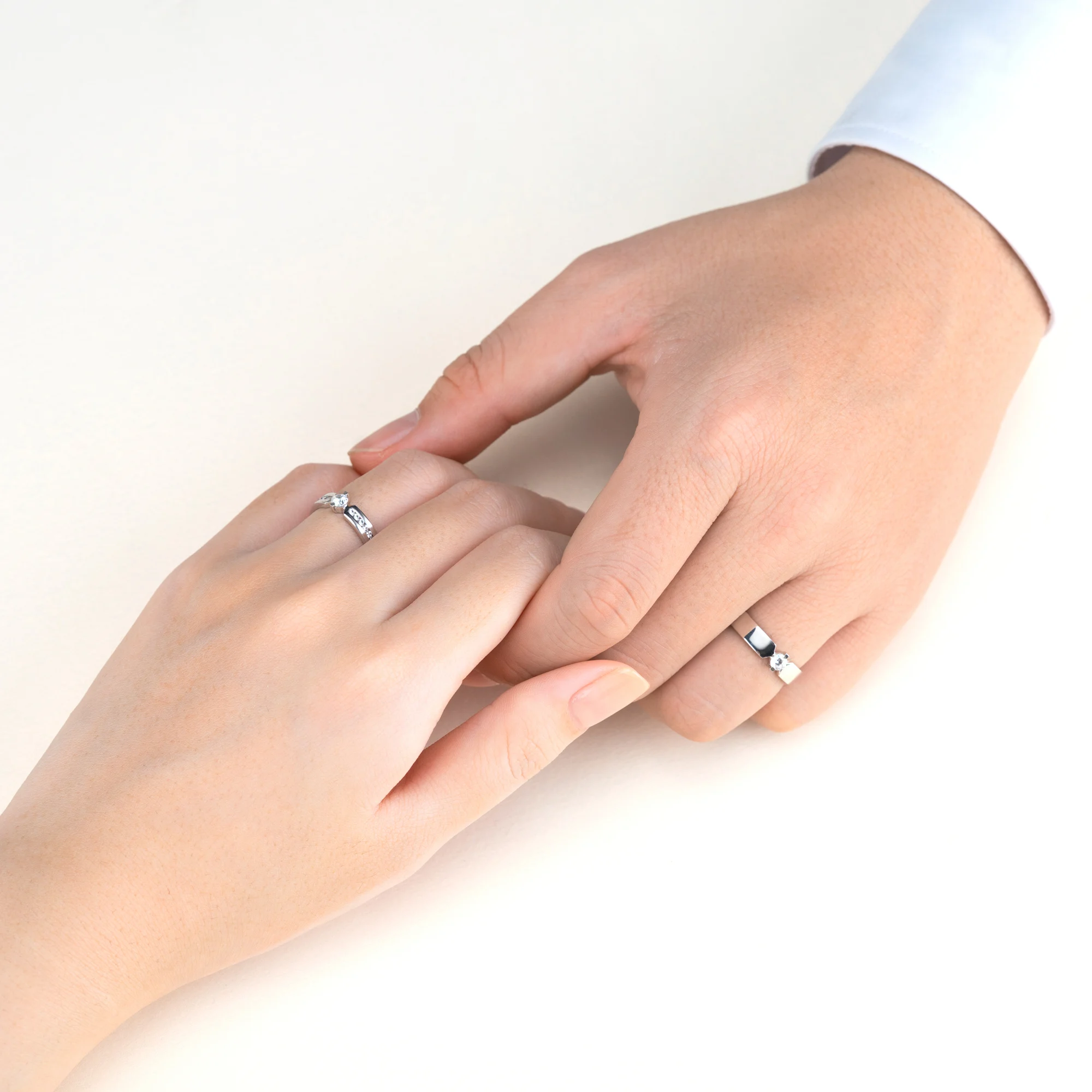 Cặp nhẫn cưới kim cương NCC3012 6