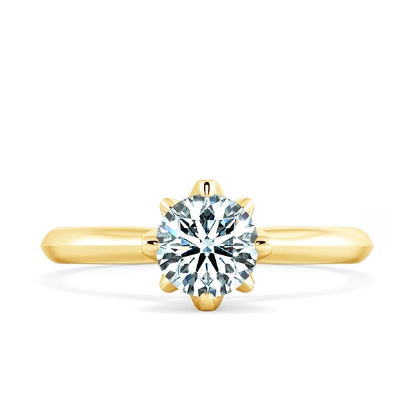 Nhẫn đính hôn Kim cương Solitaire Roselle Hibiscus NCH1010 2