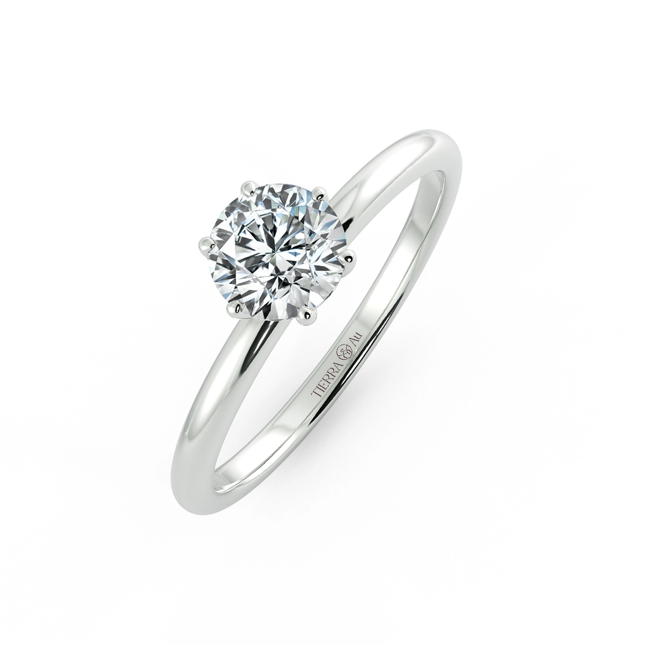 Four Prongs Solitaire Classic Engagement Ring NCH1101 3