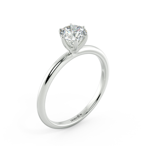 Four Prongs Solitaire Classic Engagement Ring NCH1101 4