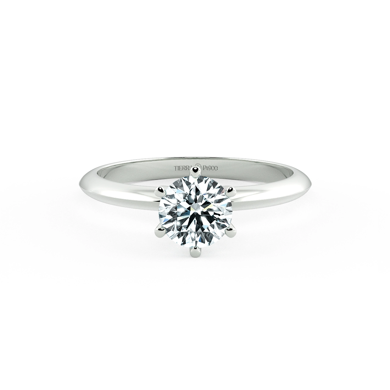 Six Prongs Solitaire Classic Engagement Ring NCH1102 1