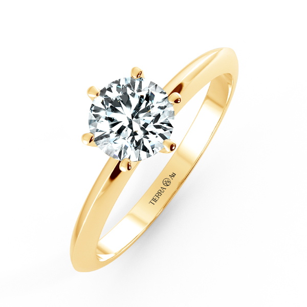 Six Prongs Solitaire Classic Engagement Ring NCH1102 3
