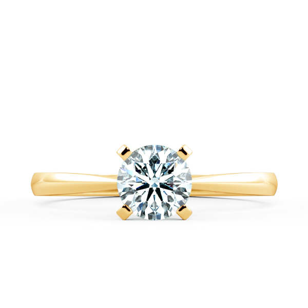 Four Prongs Solitaire Peg-head Engagement Ring NCH1103 2
