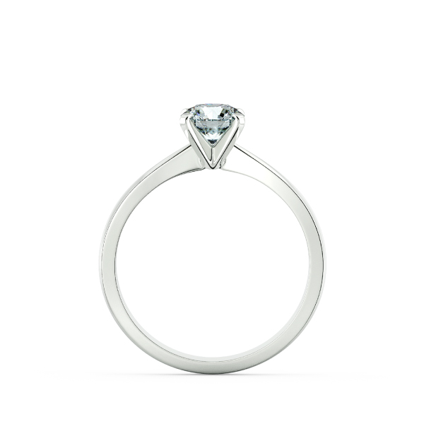 Four Prongs Solitaire Peg-head Engagement Ring NCH1103 5