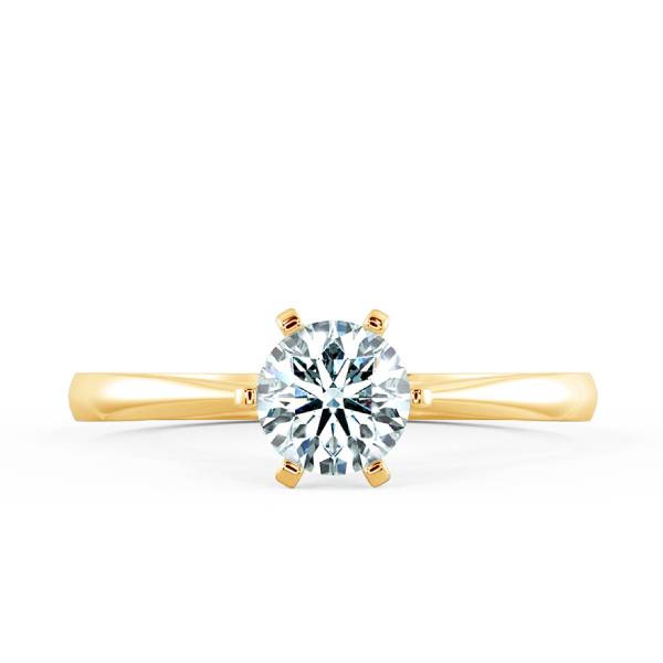 Four Prongs Solitaire Peg-head Engagement Ring NCH1104 2