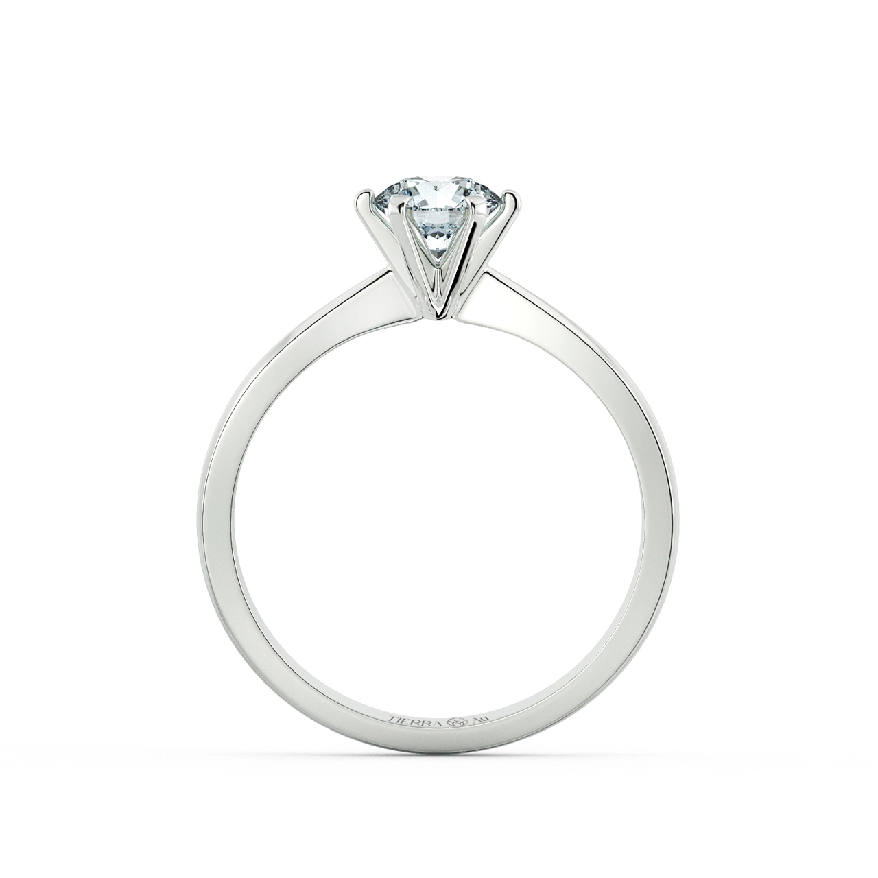 Four Prongs Solitaire Peg-head Engagement Ring NCH1104 5