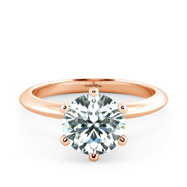 Nhẫn cầu hôn kim cương Tiffany 6 chấu NCH1105 1