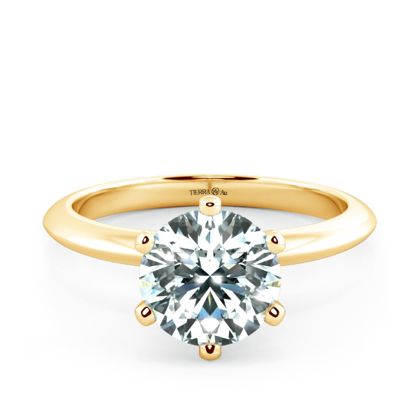 Nhẫn cầu hôn kim cương Tiffany 6 chấu NCH1105 1