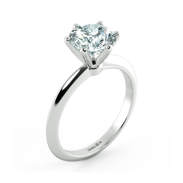 Nhẫn cầu hôn kim cương Tiffany 6 chấu NCH1105 4