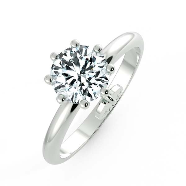 Nhẫn cầu hôn kim cương Solitaire có vòng tag NCH1301 3