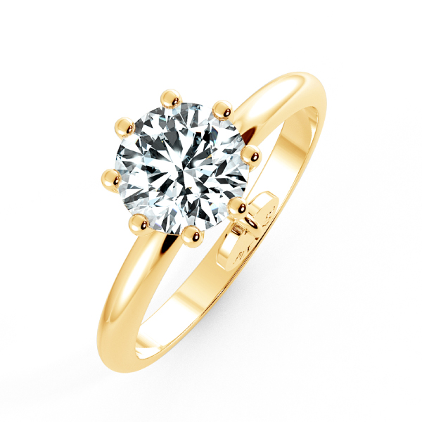 Nhẫn cầu hôn kim cương Solitaire có vòng tag NCH1301 3