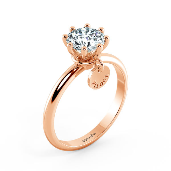 Solitaire Engagement Ring with Tag NCH1301 4