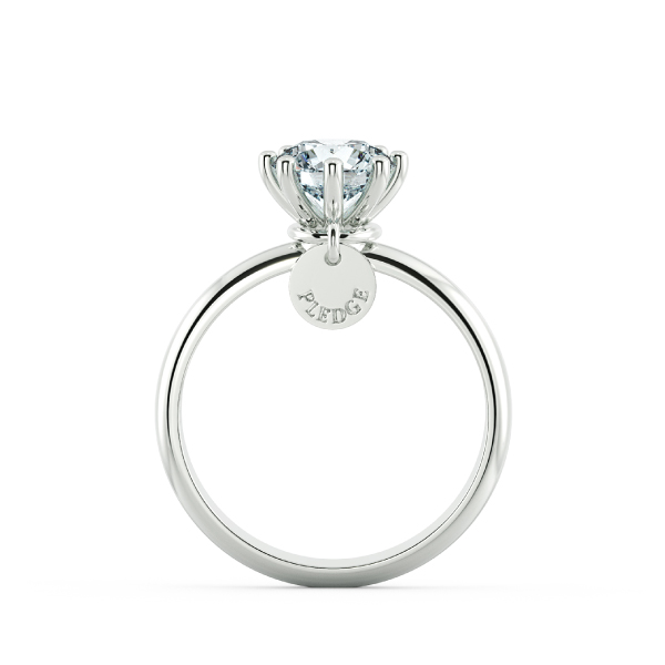 Nhẫn cầu hôn kim cương Solitaire có vòng tag NCH1301 5