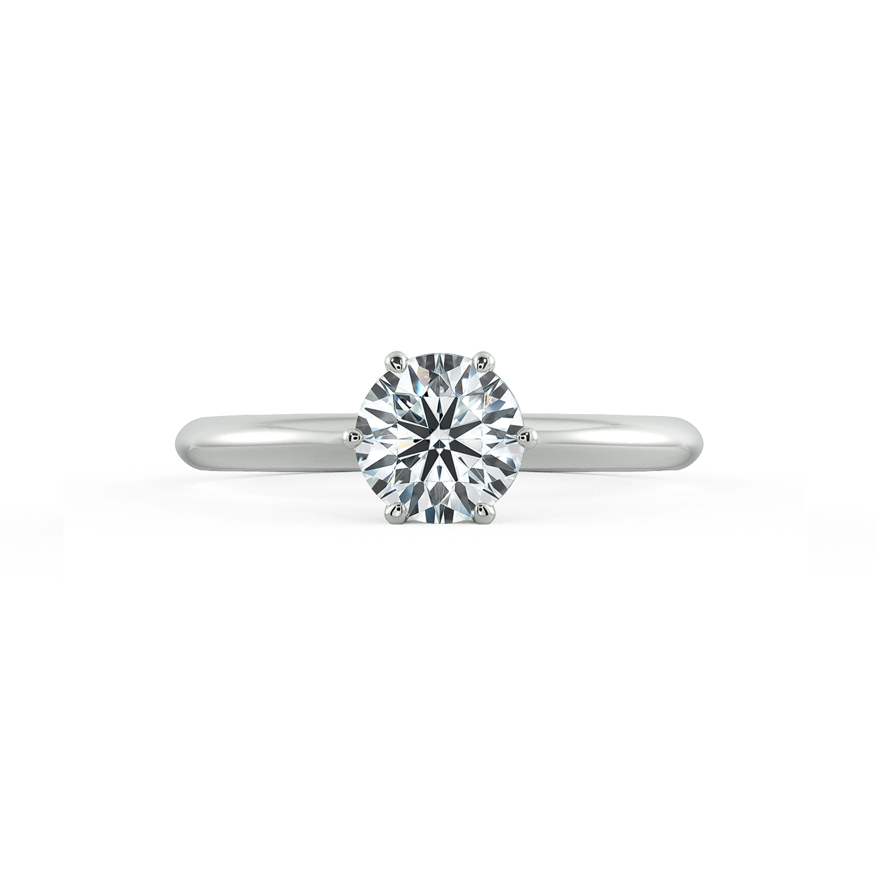 Solitaire Engagement Ring With Diamond Bezel Setting NCH1303 2