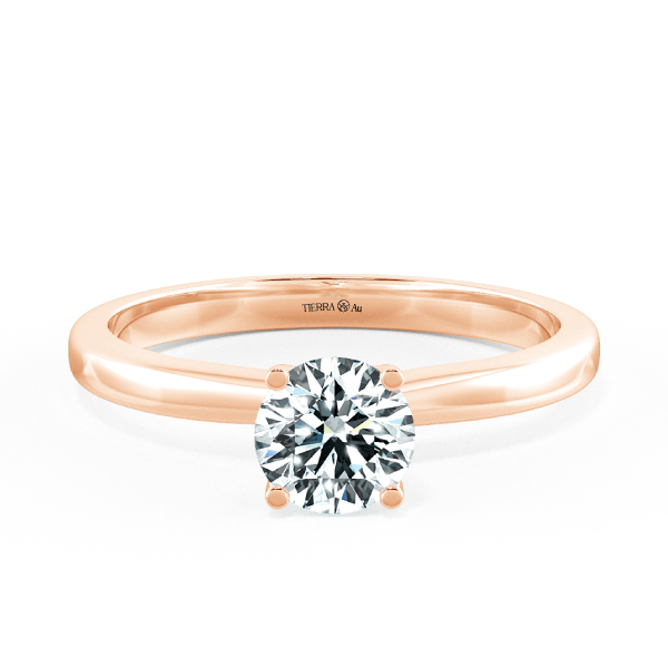 Simple Four Prongs Trellis Engagement Ring NCH1401 1