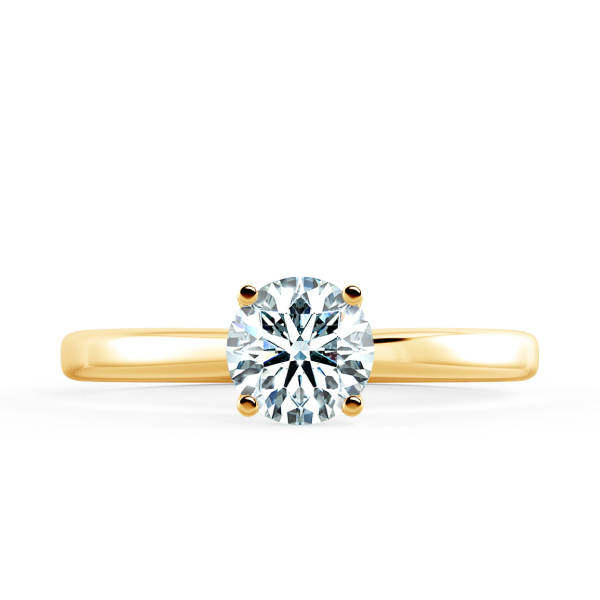 Simple Four Prongs Trellis Engagement Ring NCH1401 2