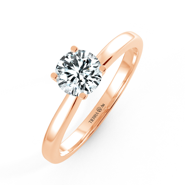 Simple Four Prongs Trellis Engagement Ring NCH1401 3