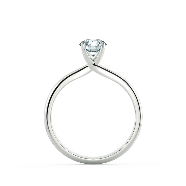 Simple Four Prongs Trellis Engagement Ring NCH1401 5