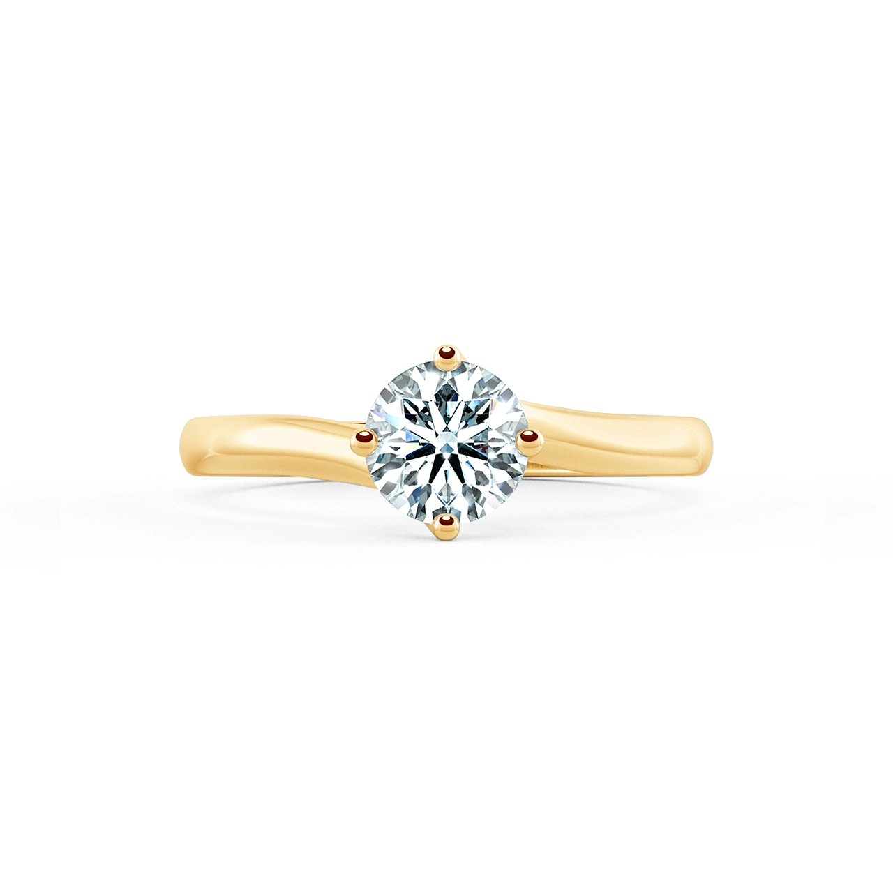 Twisted Four Prongs Trellis Engagement Ring NCH1402 2