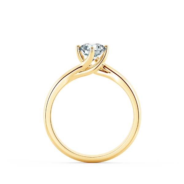 Twisted Four Prongs Trellis Engagement Ring NCH1402 5