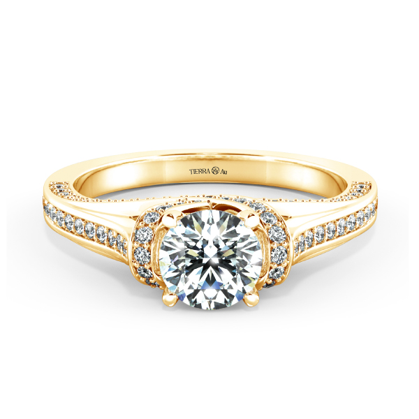 Trellis Engagement Ring with Stylized NCH1408 1