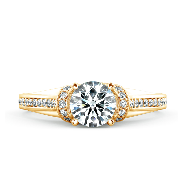 Trellis Engagement Ring with Stylized NCH1408 2