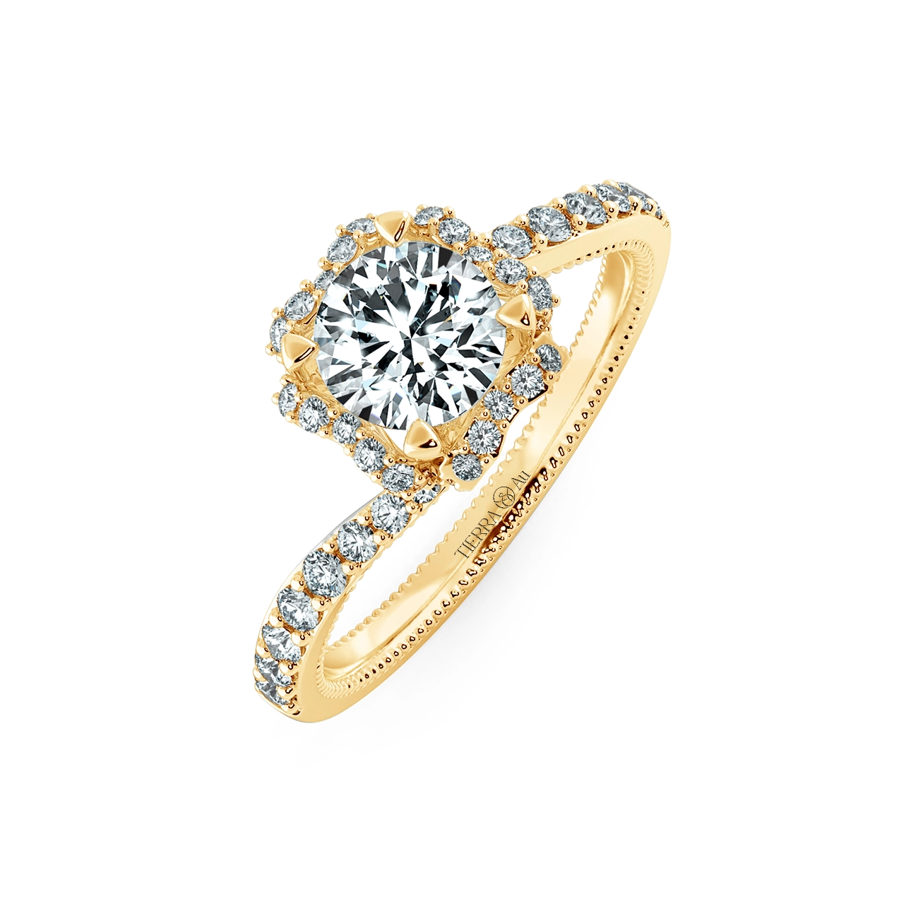 Nhẫn đính hôn kim cương Trellis Ladonna NCH1411 3