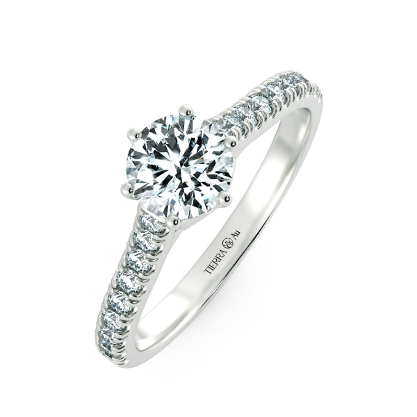 Hearty Cathedral Engagement Ring with Eternity Band NCH1505 3
