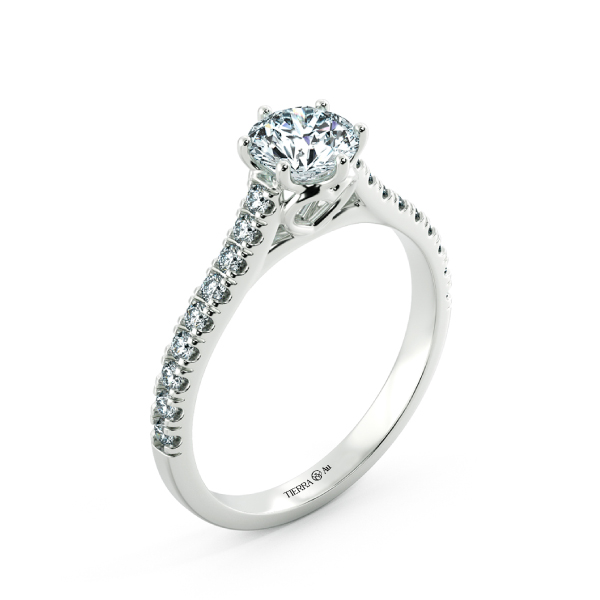 Hearty Cathedral Engagement Ring with Eternity Band NCH1505 4