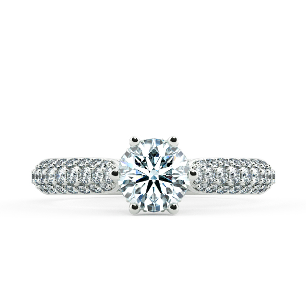 Cathedral Engagement Ring with Big Eternity Band NCH1507 2