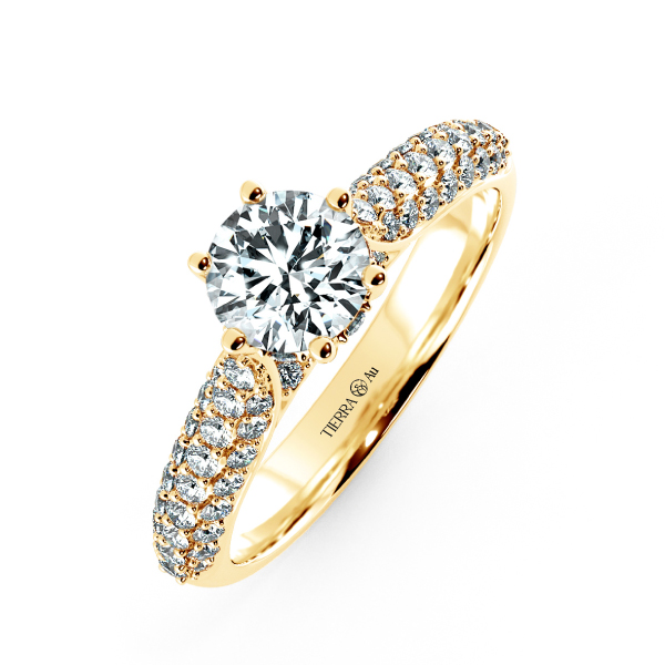 Cathedral Engagement Ring with Big Eternity Band NCH1507 3