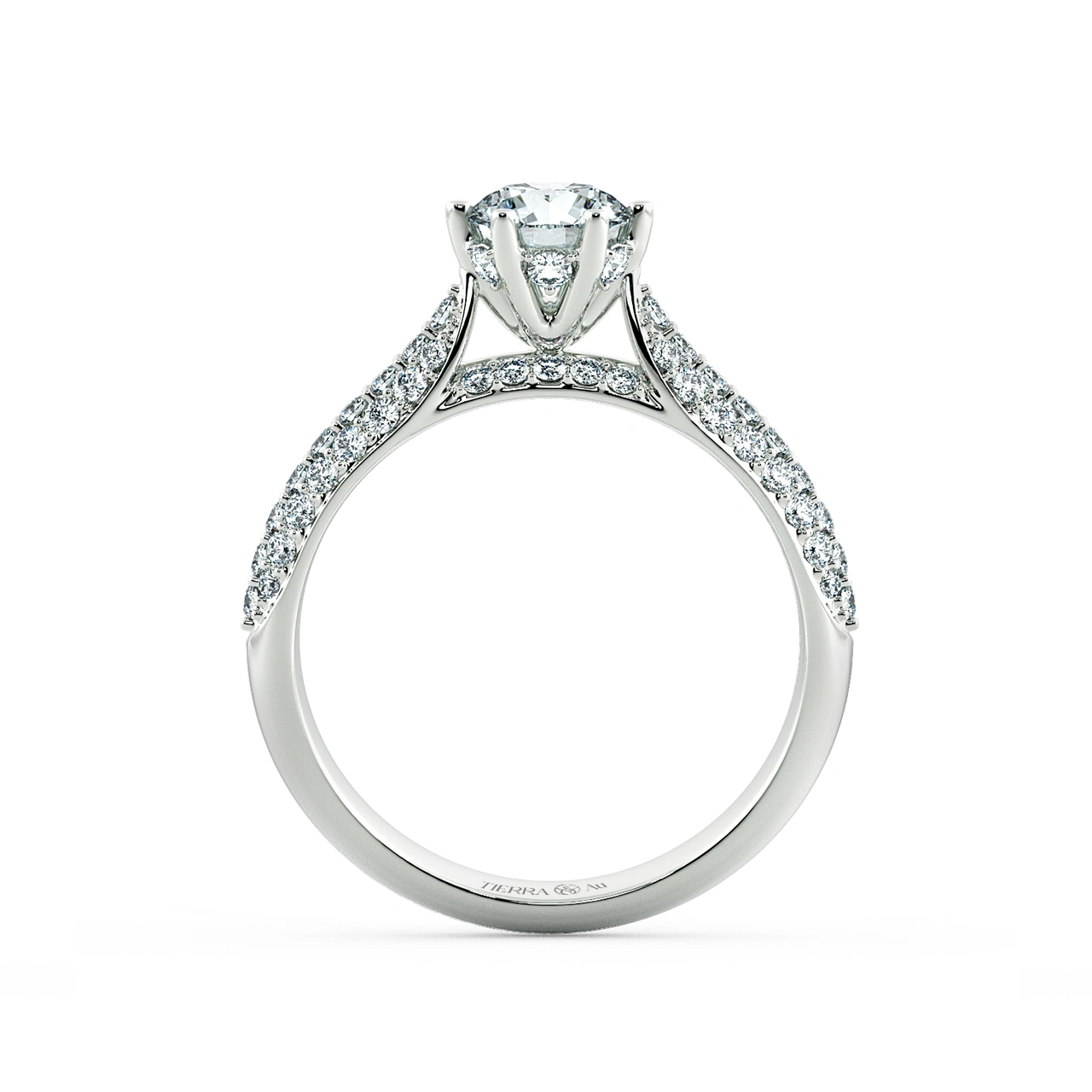 Cathedral Engagement Ring with Big Eternity Band NCH1507 5