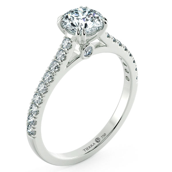 Bridge Accent Engagement Ring with Eternity Band NCH1603 4